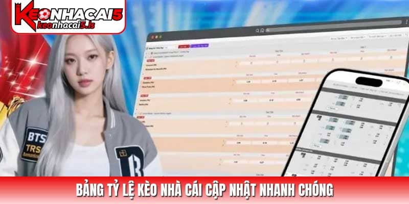 Bảng tỷ lệ kèo nhà cái cập nhật nhanh chóng